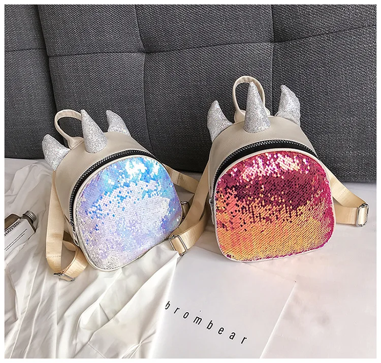 Backpack2020 рюкзак с блестками стильная женская сумка Открытый путешествия Единорог Рюкзак