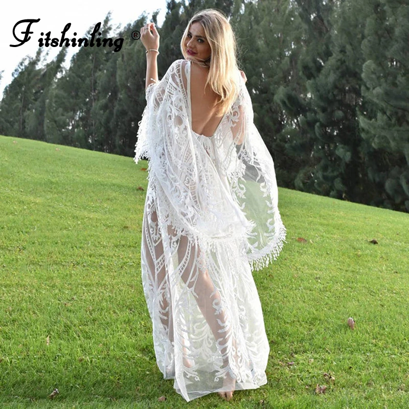 White fringe robe Clearance