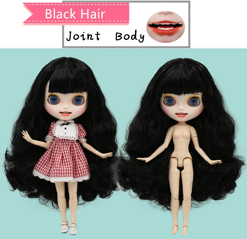 ICY DBS factory Blyth кукла шарнирное тело матовое лицо с большой грудью разные цвета волос белая кожа 30 см 1/6 BJD игрушка подарок