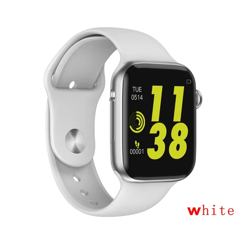 IWO 10 Bluetooth вызова W34 Смарт часы ЭКГ монитор сердечного ритма Smartwatch фитнес трекер Android IOS PK iwo 8 W54 W55 - Цвет: white silver