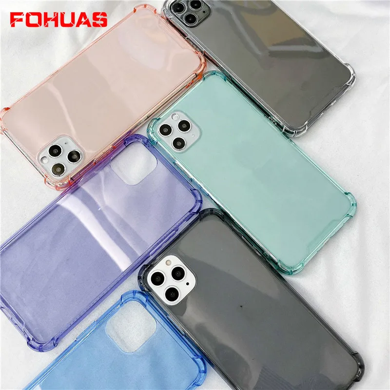 The hot selling high transparent color edge four corners drop-proof TPU phone shell for iPhone 11 case 7 8 x XR max and plus | Мобильные