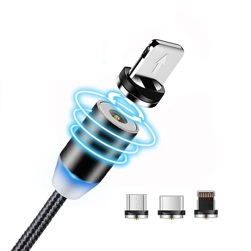 Магнитный кабель BiNFUL USB Type-C/Micro/Lightning для телефонов iPhone/Android 5 Вт 1/2 м | Мобильные