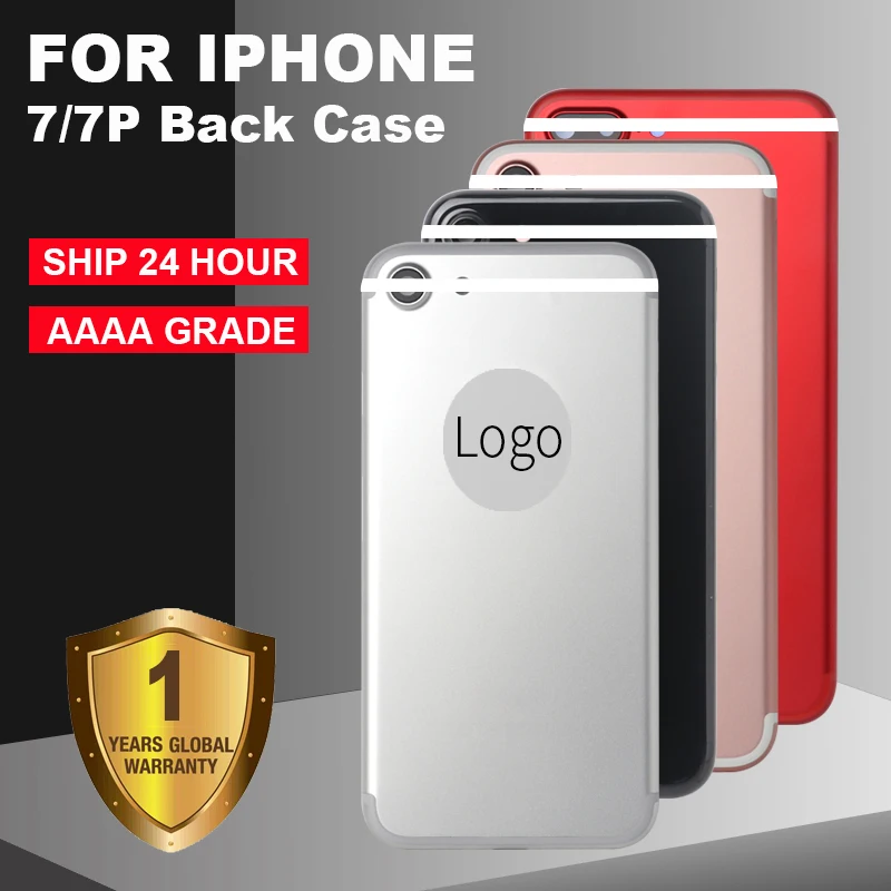 

AAA+++ Quality Housing Case For iPhone 7 Battery Cover Middle Frame Replacement Back Housing For iphone 7 Plus with logo