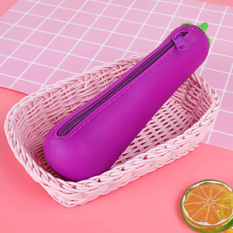 Cute Coin Purse Banana Pencil Case Kawaii Bag Silicone Purse Funny Purses For Kids Yellow Corn Coin Bags For Children (7)