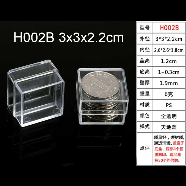 Transparent Storage Box Plastic Box Small PS Storage Box Mini