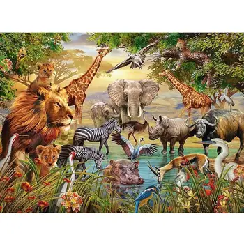 

Full Square/Round Drill 5D DIY Diamond Painting "Zoo animals" Embroidery Cross Stitch 5D Home Decor Gift
