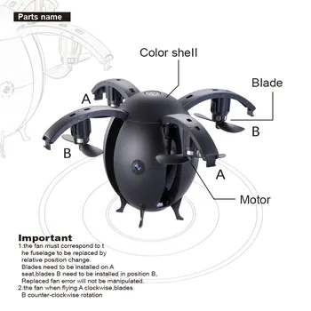 

4 channels 668-A6HW Magic Flying Egg Drone White Model 30w Camera Version 360degree rolling flying egg helicopter