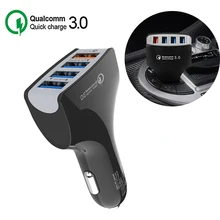 12V USB розетка для автомобильного прикуривателя зарядка для телефона QC 3,0 Быстрый Зарядное устройство универсальных машин Usb разветвитель Авто мобильное зарядное устройство