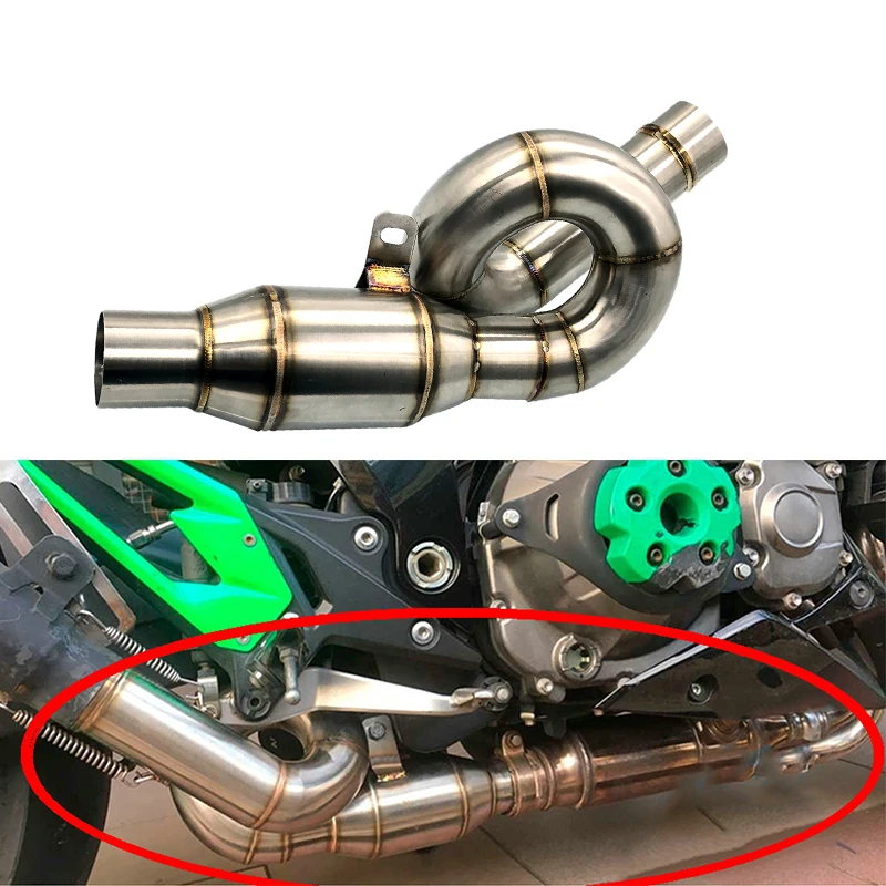 Для KAWASAKI Z800 Z 800 Mid 2013 2014 2015 2016 2017 выхлопная система Соединительная труба