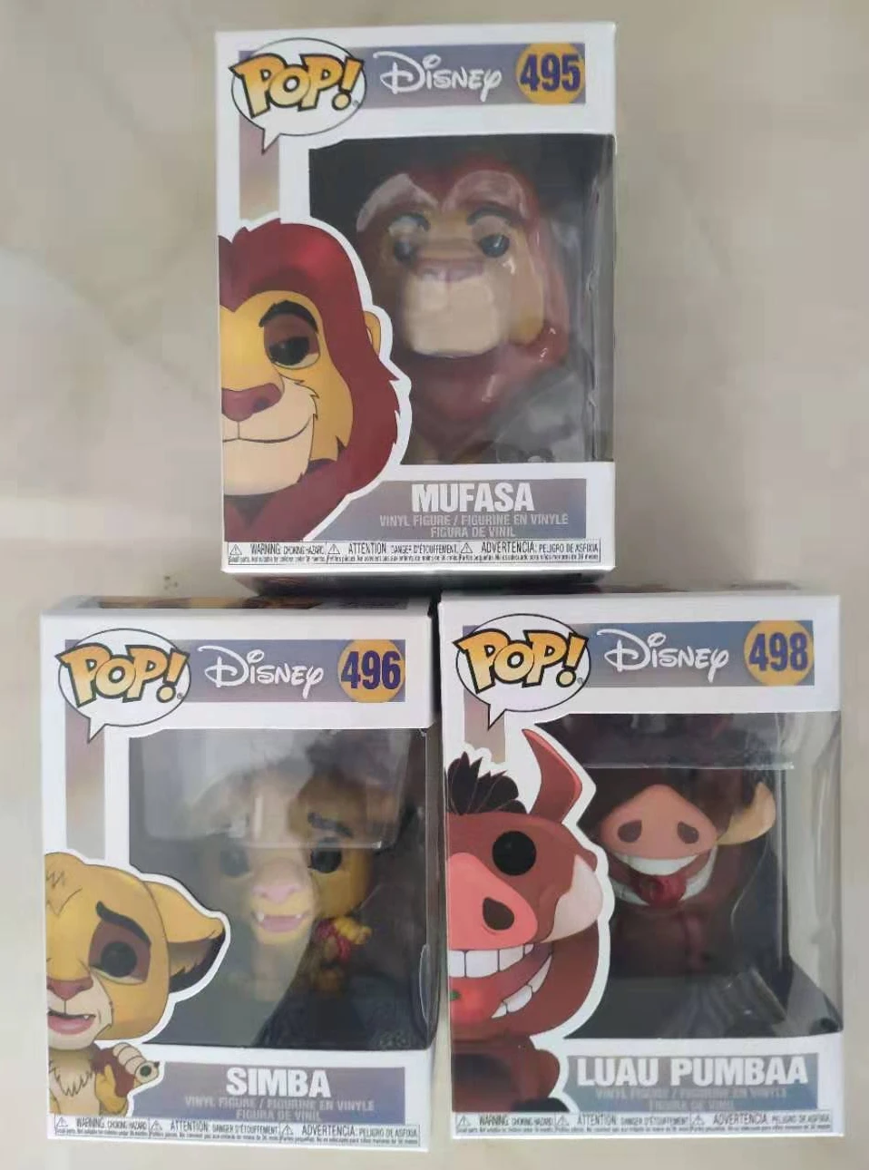 Funko Поп Король Лев маленький Simba MUFUSA PUMBAA фигурка коллекция виниловая кукла модель игрушки