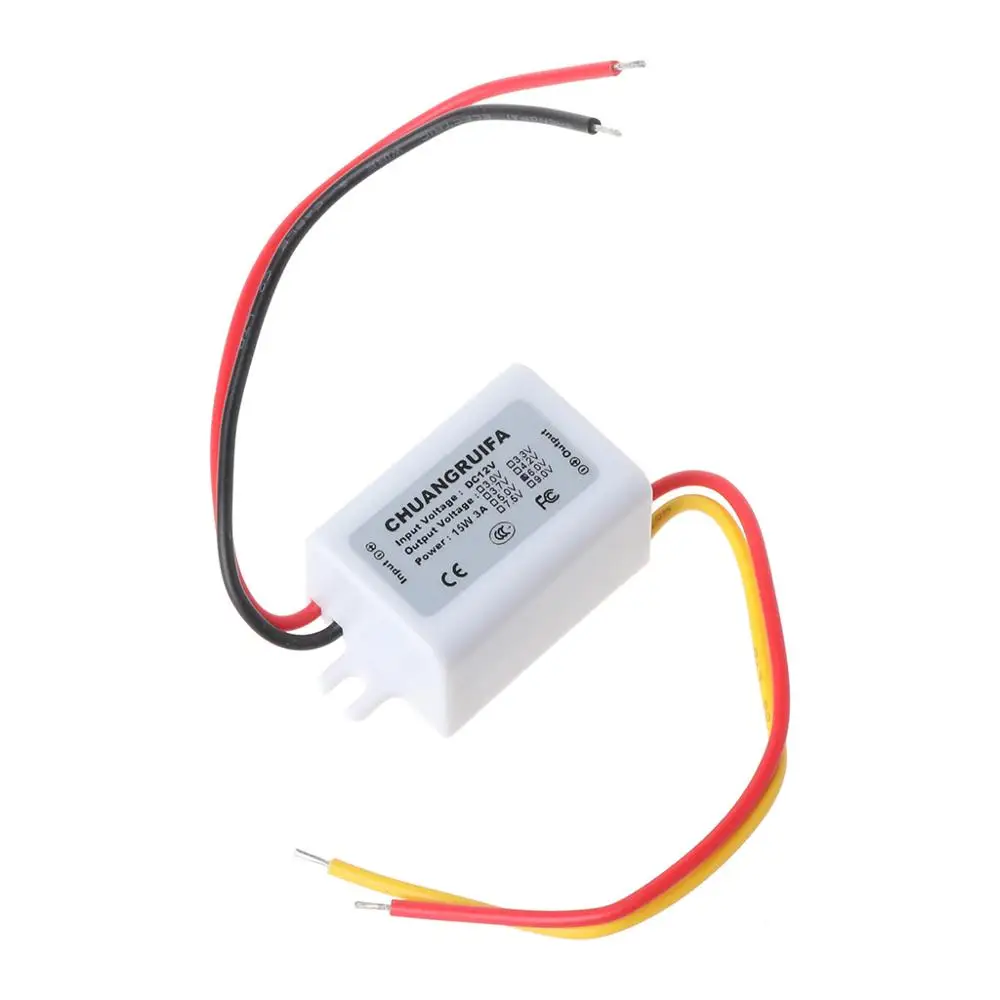 

1pc Waterproof DC Converter 12V Step Down to 6V 3A 15W Power Supply Module