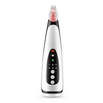 

USB Rechargeable Facial Care Pimple Electric Strong Suction Deep Cleaning LCD Display Blackhead Remover Acne Pore Vacuum Nose