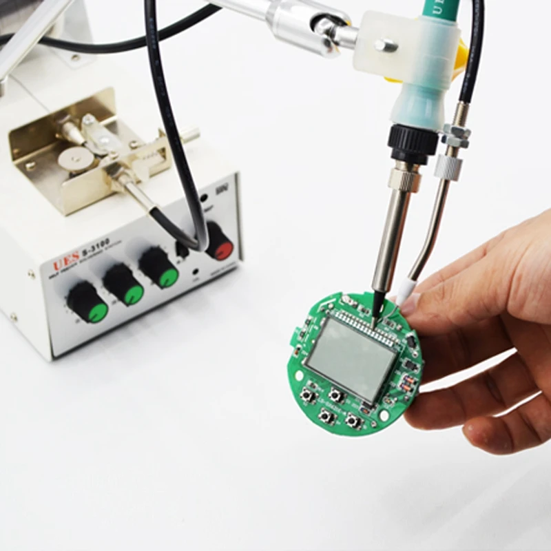 US $79.79 220V Multifunction Automatic Soldering Machine Pedal Electric Spot Welder 60W 08mm16mm Welding Equipment 2021 New Tool