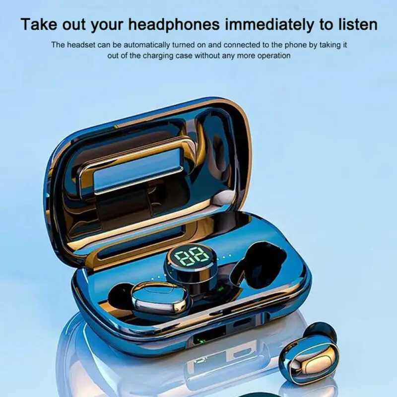 X10 TWS Bluetooth 5 0 Earphones Wireless Sport Waterproof Earbuds For iPhone Android Digital Display Headphones