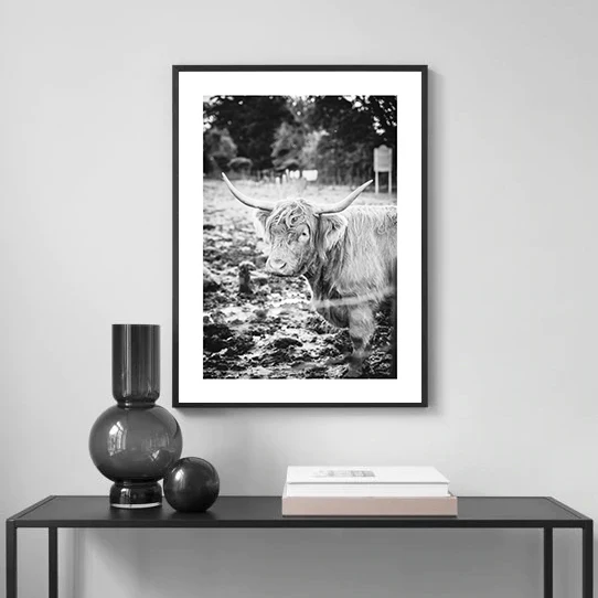 Nordic Black and White Marine Photography Art Print – Sexy Nude Women