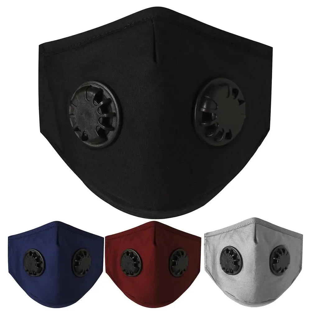 

Reusable Dust Mask Respirator PM2.5 With Dual Valve Anti-Dust Filter Mask Riding Running Dust Mask Fast Delivery