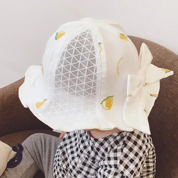 

Summer Mesh Baby Hat Infant Baby Girl Sun Hat Cotton Children Kids Bow Hat Beach Bucket Cap Toddler Girls Hat Newborn Baby Stuff