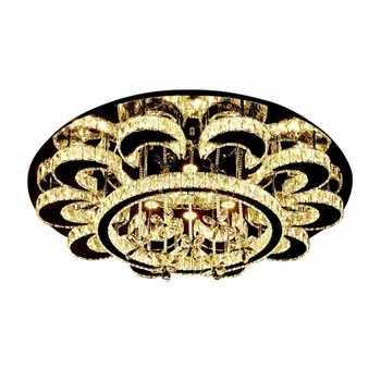 

JUBILANT LED Flower K9 Crystal Round Ceiling Lamps Upscale Lights Lighting For Bedroom Living Room Study Room Villas Restaurant