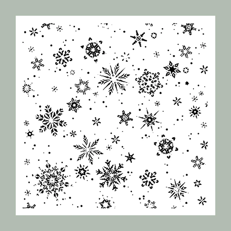 

ZATWBS Beautiful snowflake Clear Stamps For DIY Scrapbooking/Card Making/Album Decorative Rubber Stamp Crafts