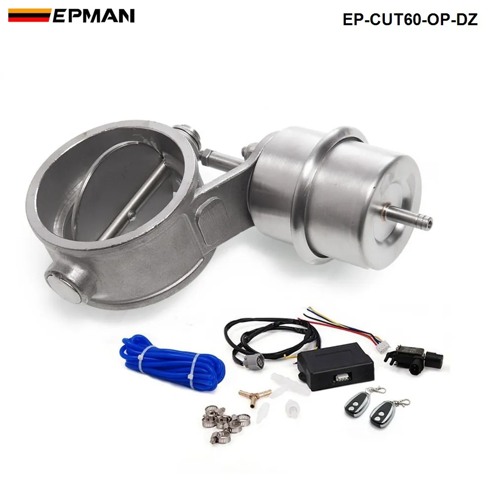 Выхлоп регулирующего клапана 2," 60 мм Труба открытого типа с вакуумным приводом с беспроводным пультом дистанционного управления набор EP-CUT60-OP-DZ