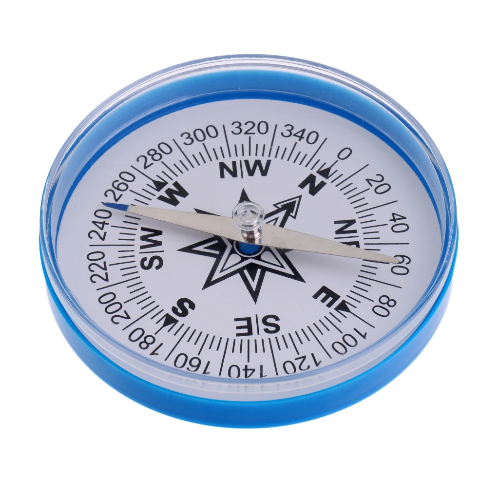 Blue Plastic Extra Large Round Directional Compass With 100mm Diameter