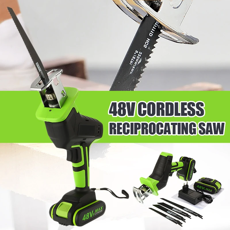 Comprar Herramienta eléctrica de corte de sierra de Metal de madera para sierra de Metal portátil de 48V