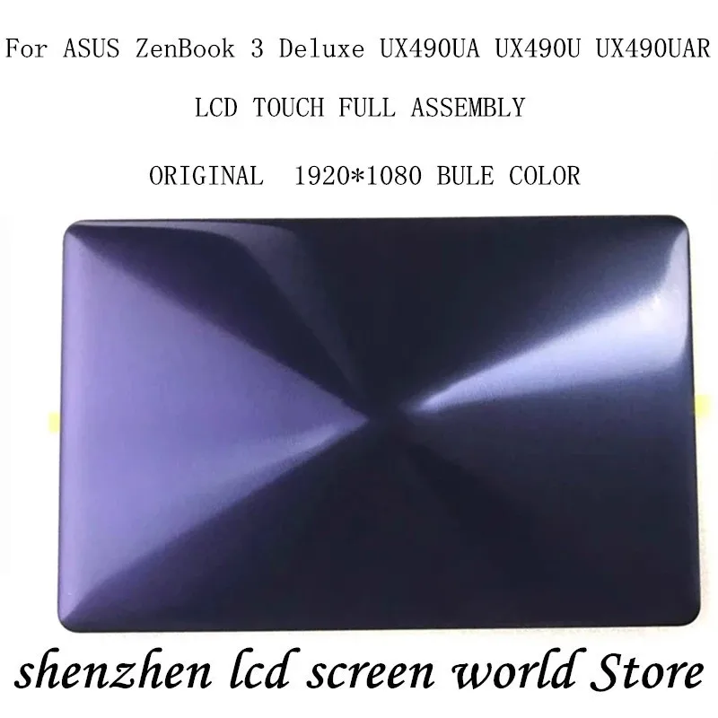 For ASUS ZenBook 3 Deluxe UX490UA UX490U UX490UAR UX490 notebook LCD screen display FHD upper half replacement | Компьютеры и офис