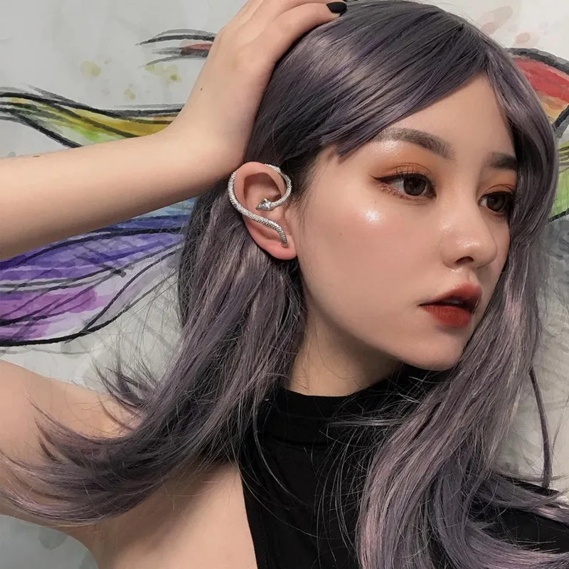 HZ-2019-Cool-Snake-Metalic-Winding-Personality-Uinique-Simple-Silver-Plated-Earrings-for-women-Fashion-Stud