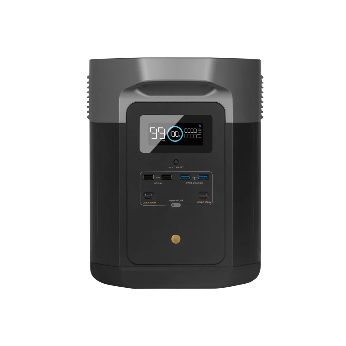 Ecoflow Delta Max Power Station 2400W Campeggio Esterno Rv Backup Batteria Al Litio Potenza Di Uscita Ca 99% Dei Tuoi Dispositivi Domestici