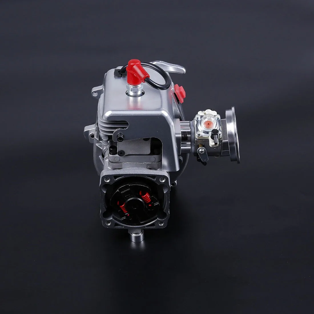 32cc Single-Cylinder Two-Stroke 3.24 Hp Four-Point Fixed Easily Starting Engine For 1/5 Rovan LT LOSI RC Car Silver/Orange