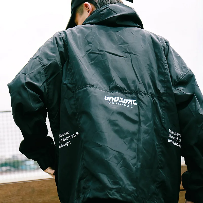 Функциональная ветровка с надписью «stormsuit» для скейтборда; Тренч; сезон весна-осень; Новинка; уличный Свободный Топ ins в стиле хип-хоп; Модный Плащ
