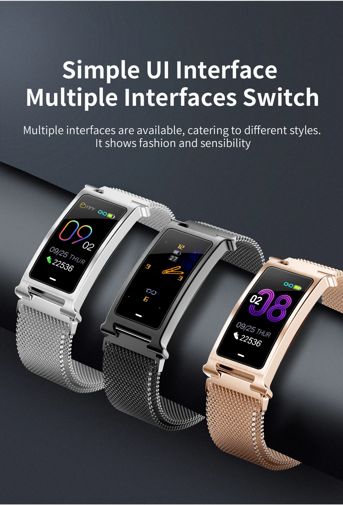 Smart Watch For Android iOS Heart Rate Fitness Activity Tracker Women Men F8