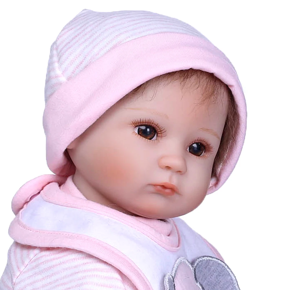 40 см мягкий милый открытый глаз Reborn Baby Doll модель, сопутствующая игрушка Фотография реквизит