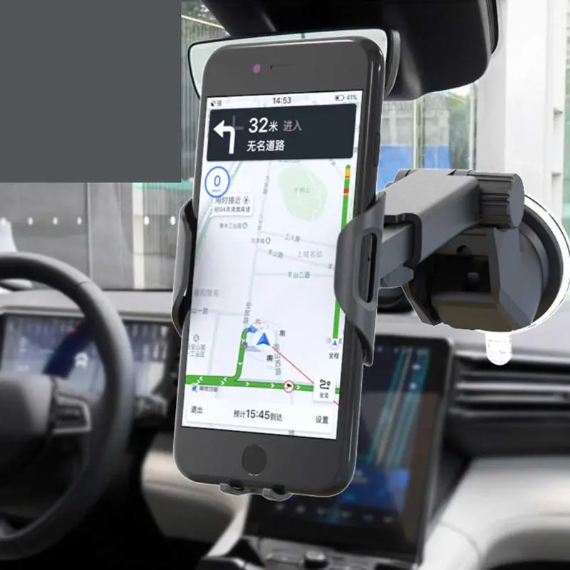 Универсальный автомобильный держатель для телефона, крепкая присоска для большинства смартфонов