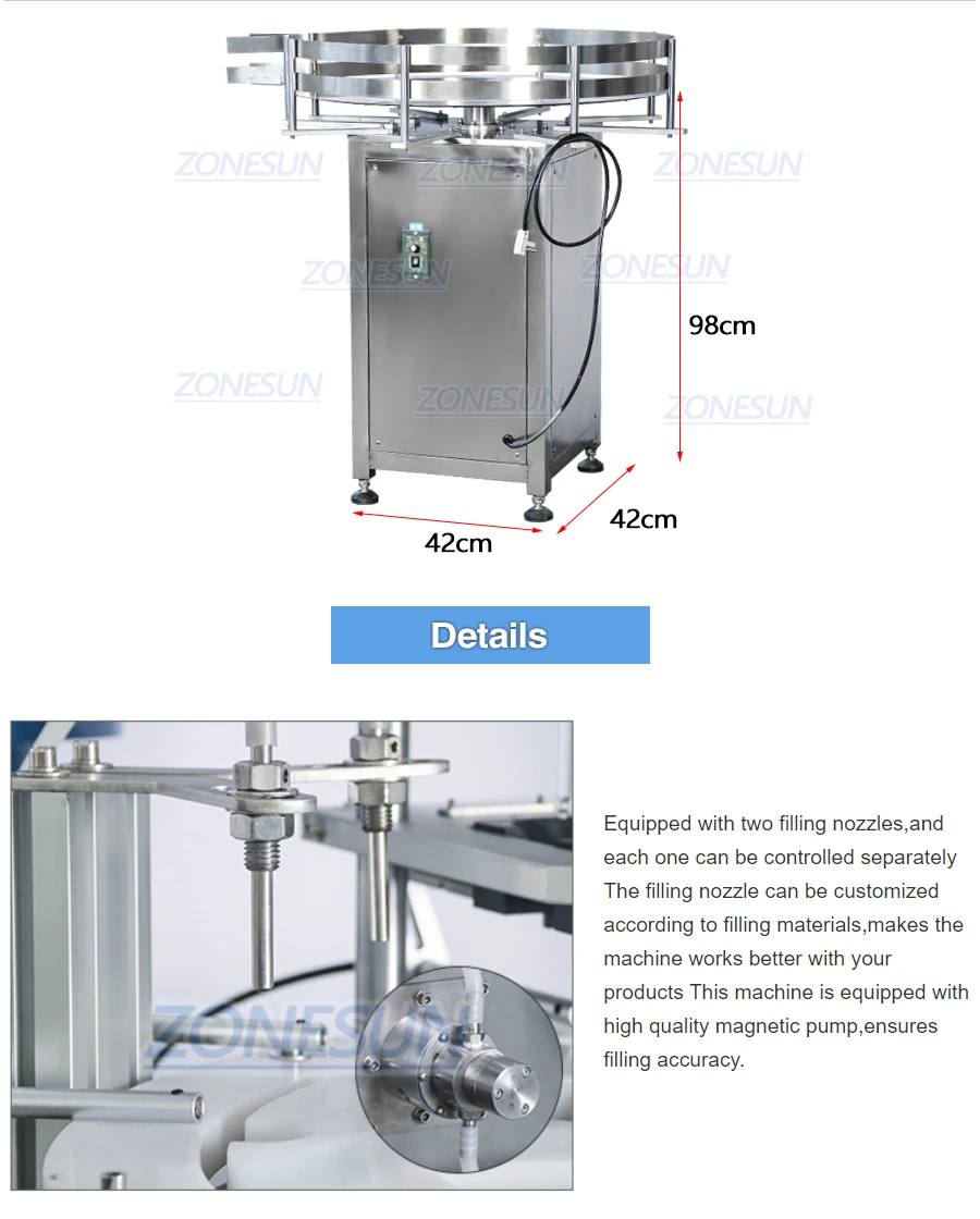 ZONESUN ZS-FAL180A8 Полностью автоматическая жидкая вода, сок, жидкость для электронных сигарет, эфирное масло, розлив, укупорка и этикетировочная машина 