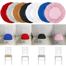 Cor sólida dustproof casa elástica capas de cadeira removível assento protetor estiramento caso durável anti-sujo cadeira assento capa