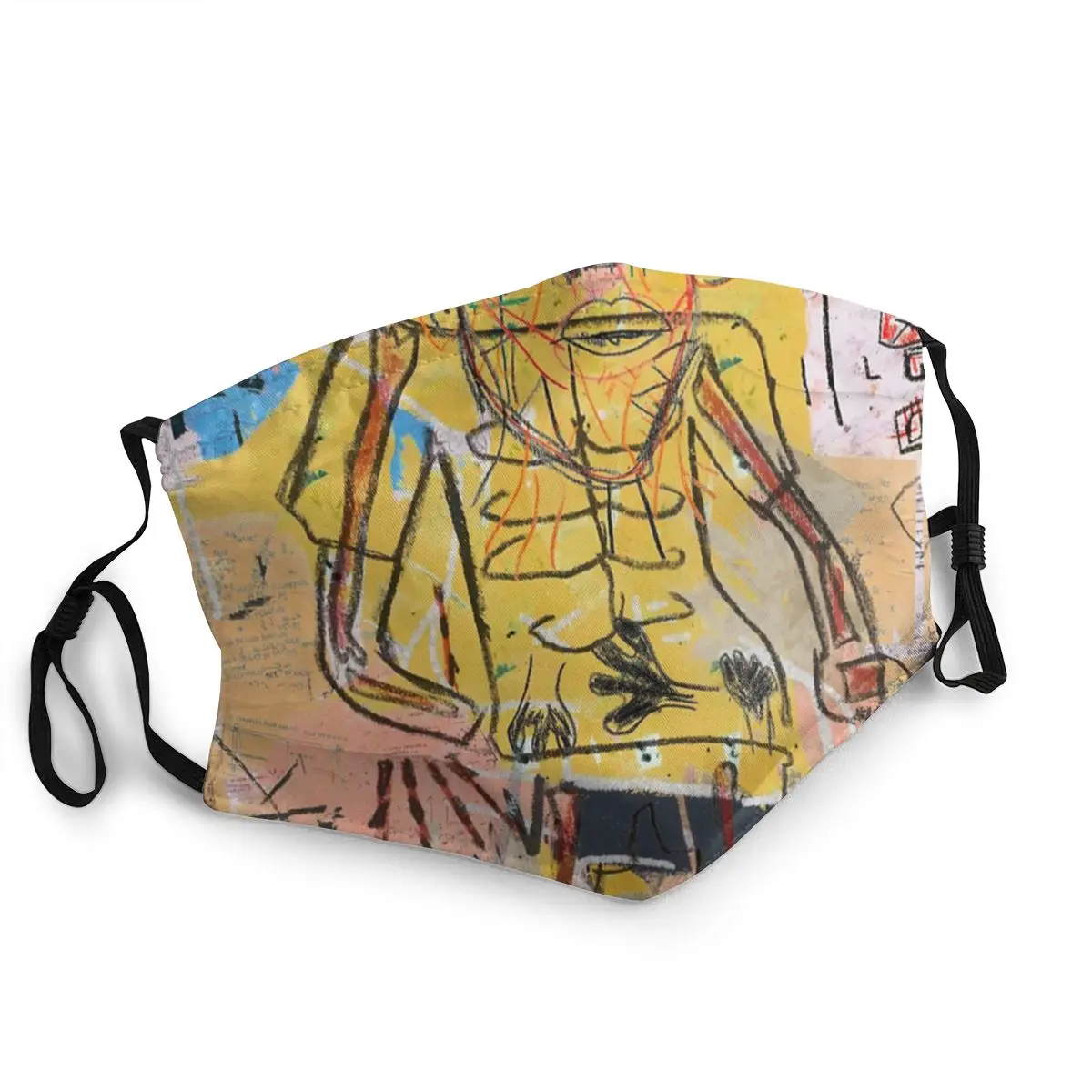 Абстракция Basquiat многоразовая маска для лица искусство экспрессионизма