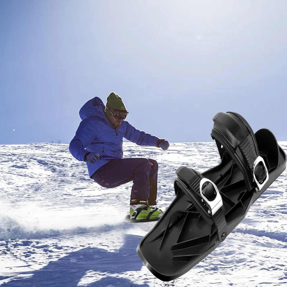 Mini Ski Skates Snowboard Boots Skiboards Lightweight Short Mini Skating  Ski Shoes Mini Ski Snowblades for Winter Outdoor Sports
