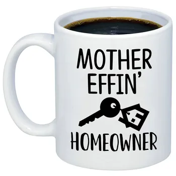

New Homeowner Gifts Mother Effin Homeowner Coffee Mug Funny House Warming 11oz Novelty Gift