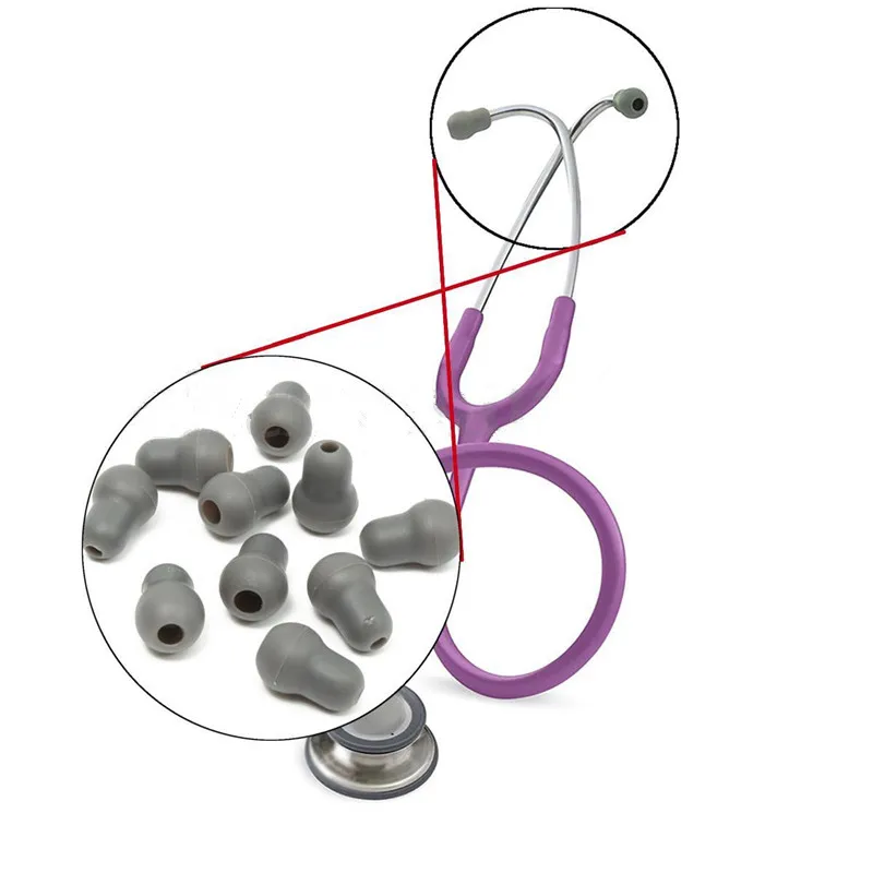 

10pcs Super Comfortable and Soft Stethoscope Earplug Eartips Earpieces for Littmann Stethoscope