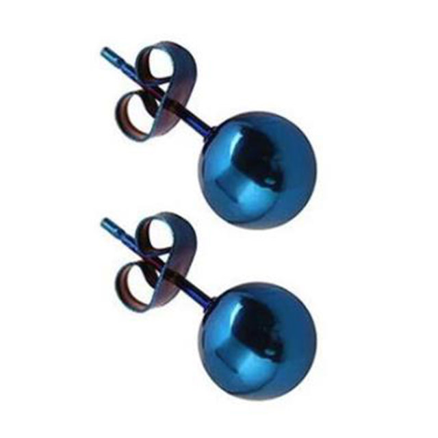 Steel Ear Post Stud Earrings For Women Men Jewelry Gold Silver Color Ball 2-8mm Dia Fashion Jewelry Wholesale, 1 Pair