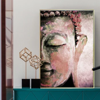 

SELFLESSLY Canvas Paintings Buddha Art Wall Pictures For Living Room Modern Posters Prints Buddha Decorative Pictures Unframed