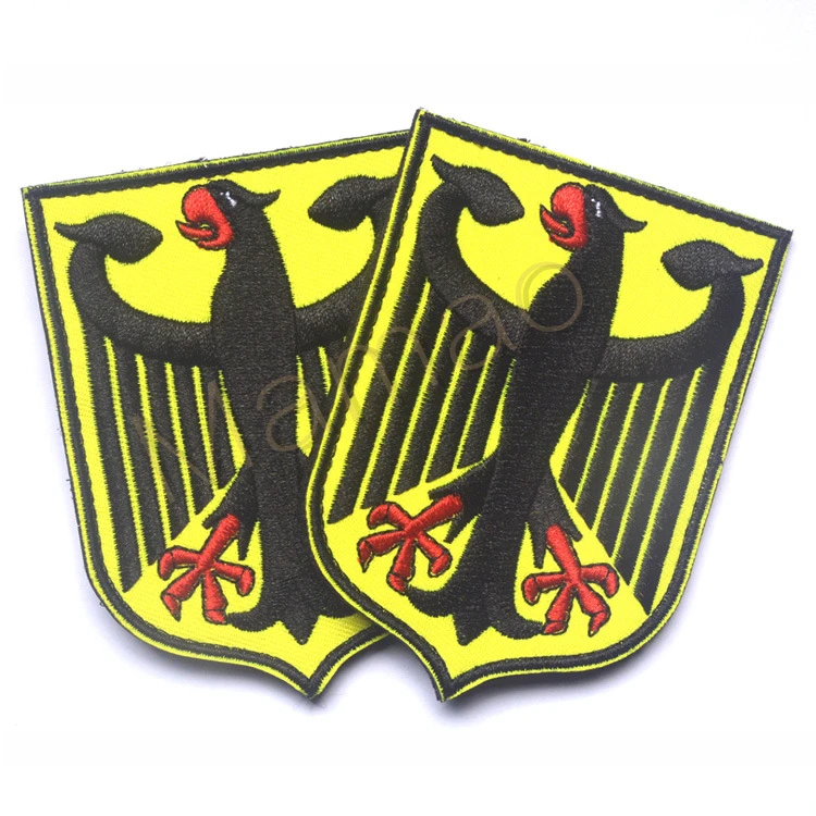 Вышивка POLIZEI полицейский Каратель ПВХ немецкий y Deutschland Орел Немецкий флаг боевой патч тактические аппликации эмблема значок