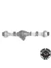 Kingkong RC 192mm Powered Rear Axle for 1/12 Scale 6x6 Soviet ZIS-151/CA30 Tamiya R/C Truck D-E051 1
