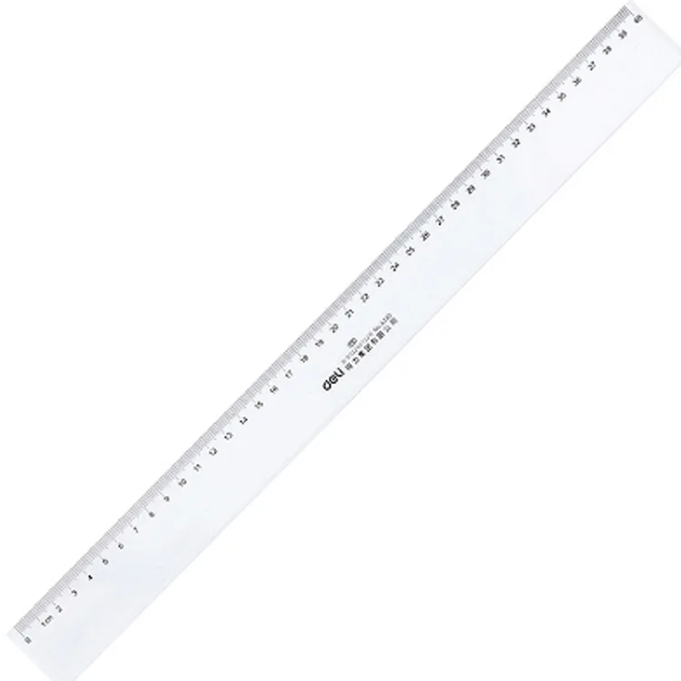

Deli 6240 Plastic Transparent Ruler 40 Centimeter Young STUDENT'S Stationery Measurement Ruler Mapping for Gauge