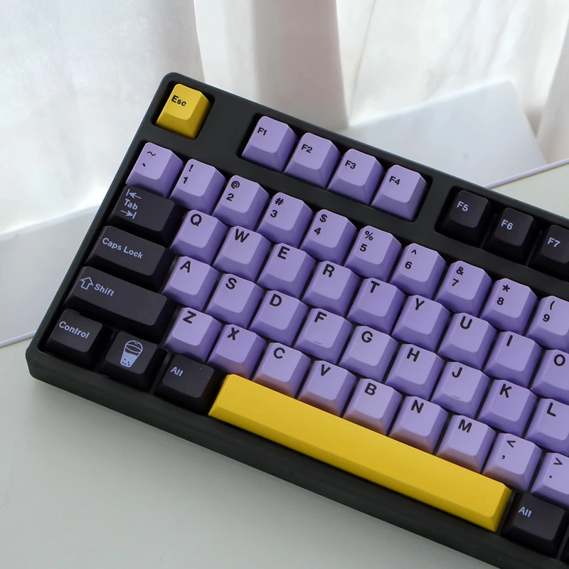 Gmk Taro Keycaps Grupo Sublimação de Tintura Pbt Cherry Profile Key Caps 2u 1.75u Shift Iso Enter 6u 6.5u 7u Barra de Espaço Conjunto - Imagem 5
