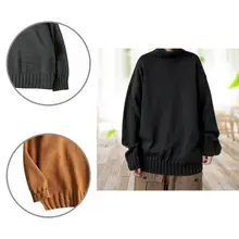 Autumn Sweater Stretch Loose Long Sleeve Leisure Spring Sweater for School