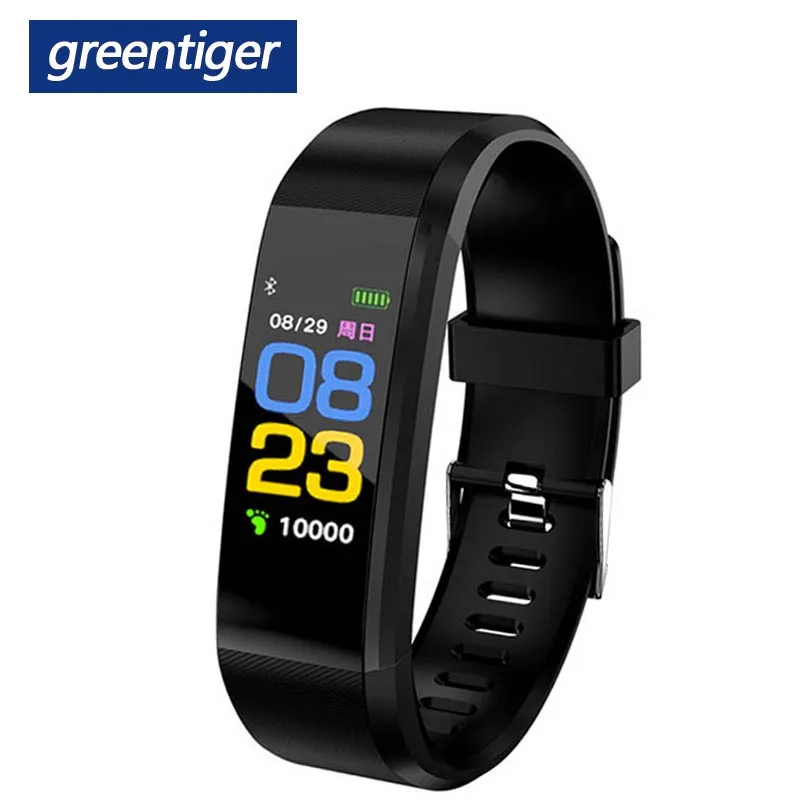 Greentiger IT120 Farbe Bildschirm Smart Armband Sport Smart Band Herz Rate Monitor Fitness Tracker Android IOS VS ID115 PLUS Y5
