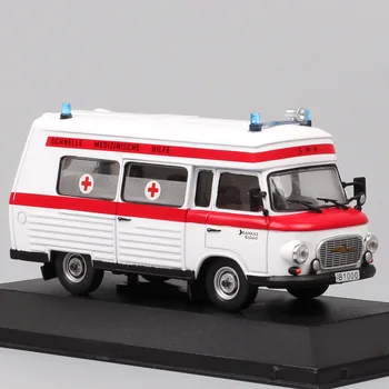 

1:43 Atlas old VEB Barkas B1000 1965 SMH3 1965 ambulance minibus van vintage Germany medical diecast model car scale vehicle toy