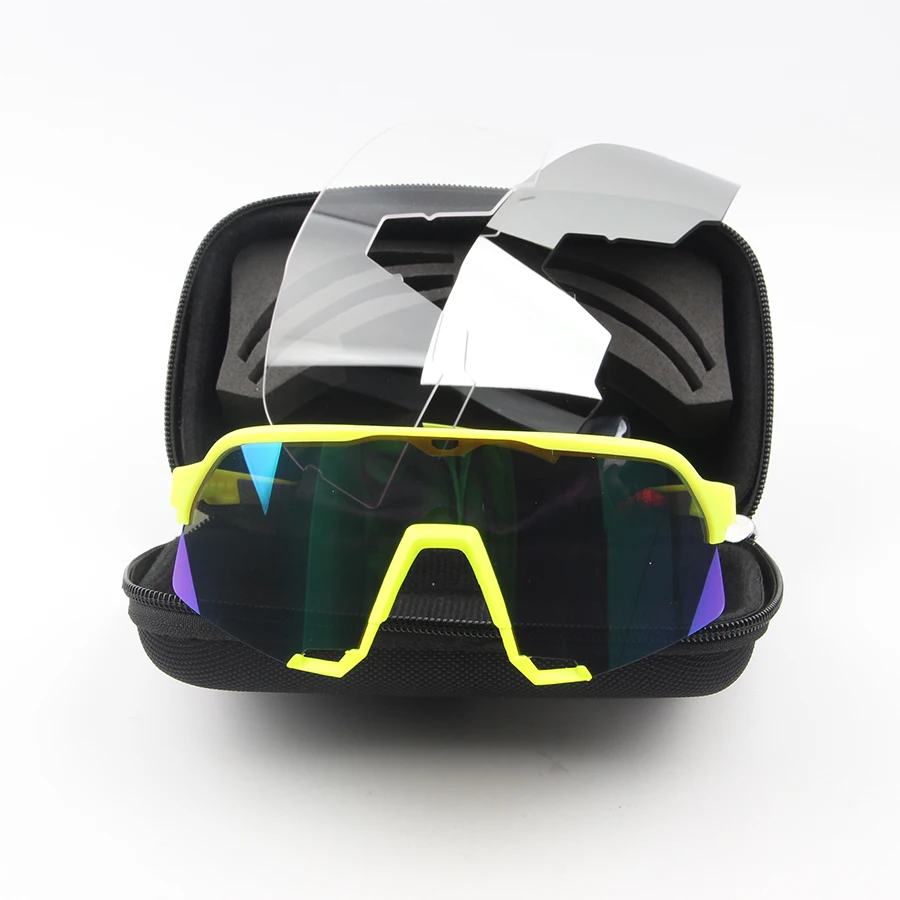 100 Питер новые S3 велосипедные солнцезащитные очки sagan LE коллекция MTB велосипедные очки солнцезащитные очки speed sagan - Цвет: S3 green blue lens